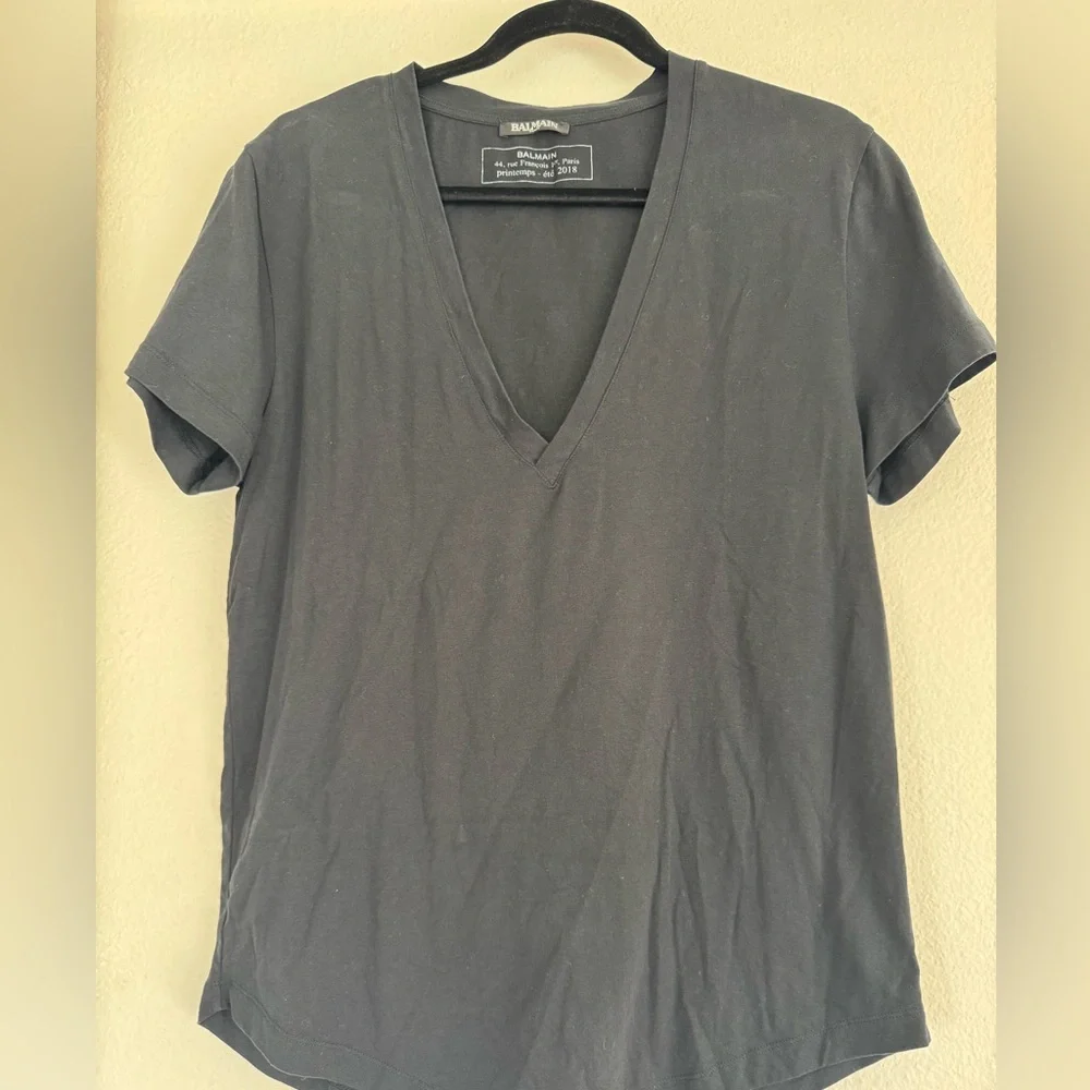 Balmain: 2 Men’s Large V Neck Tshirt - Picture 1 of 6